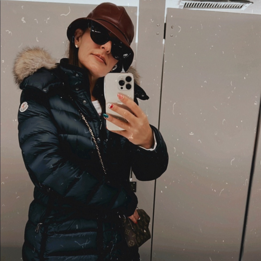 Moncler coat with fur